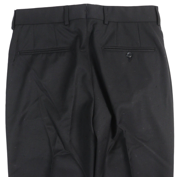 Pristine LOUIS VUITTON Pants Mini cigarette pants slacks unfinished hem black wool