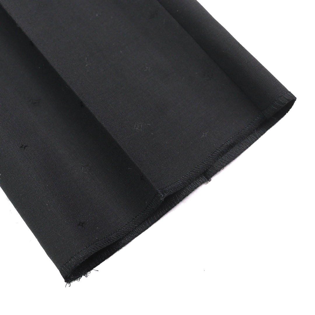 Pristine LOUIS VUITTON Pants Mini cigarette pants slacks unfinished hem black wool