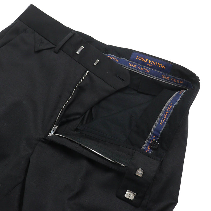 Pristine LOUIS VUITTON Pants Mini cigarette pants slacks unfinished hem black wool