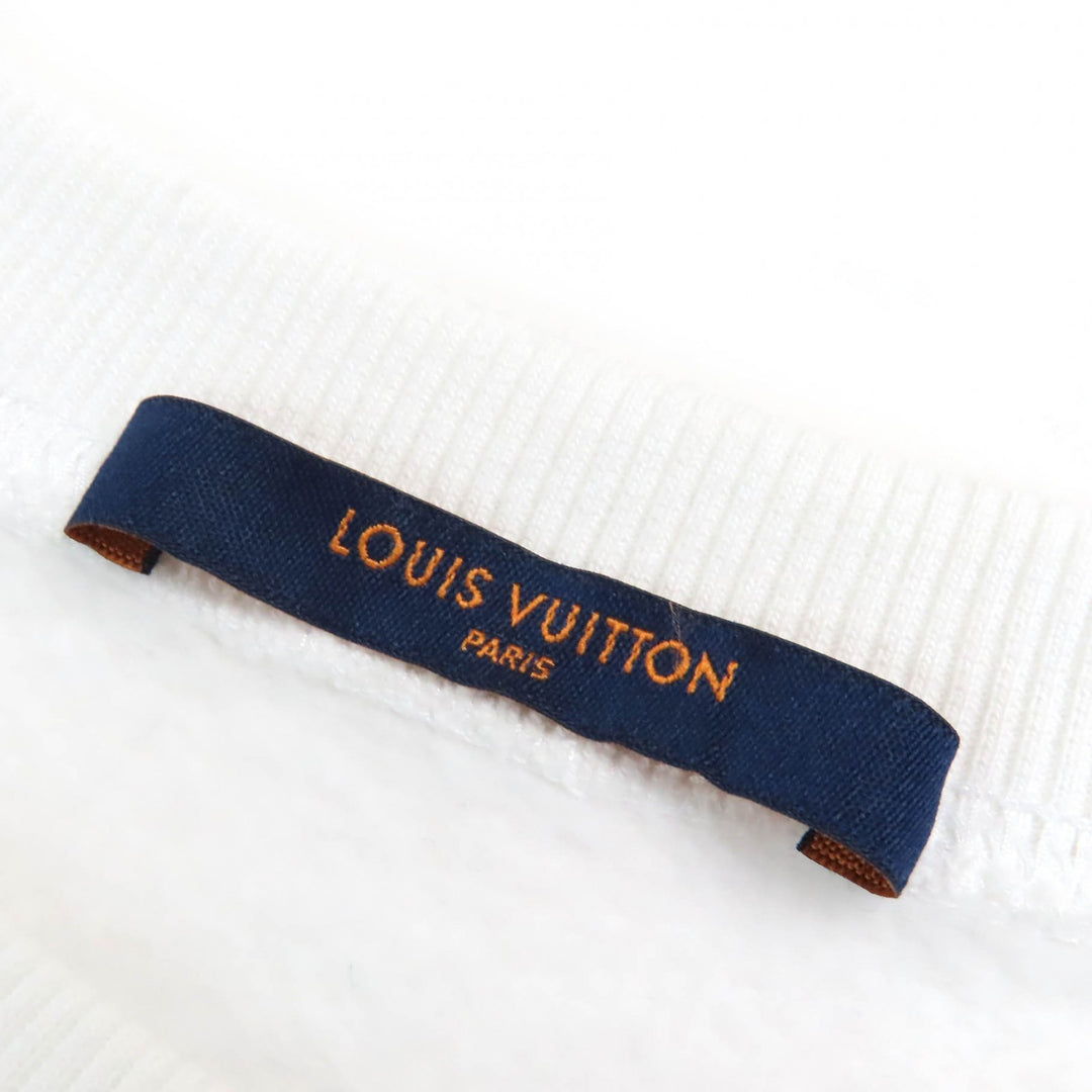 Excellent LOUIS VUITTON sweat Wizard of Oz LV Circle Logo Metal White Ivory
