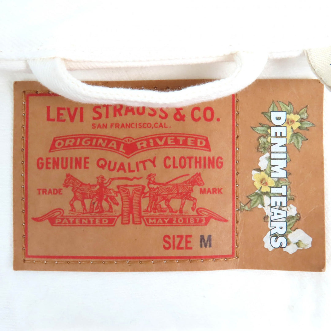 Discounted Great LEVI S DENIM TEARS Denim Jacket TYPE2 BUSTDOWN JACKET Swarovski off white mens M