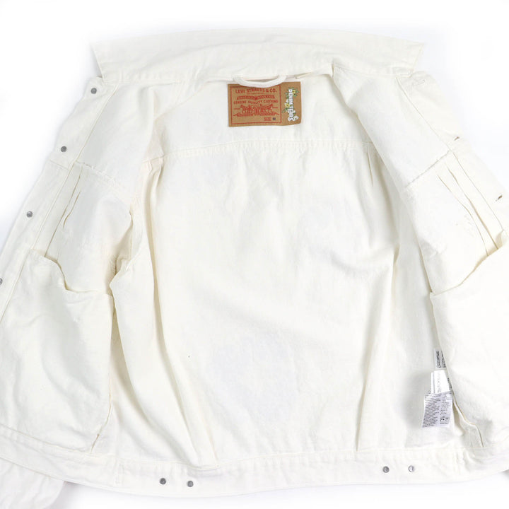 Discounted Great LEVI S DENIM TEARS Denim Jacket TYPE2 BUSTDOWN JACKET Swarovski off white mens M