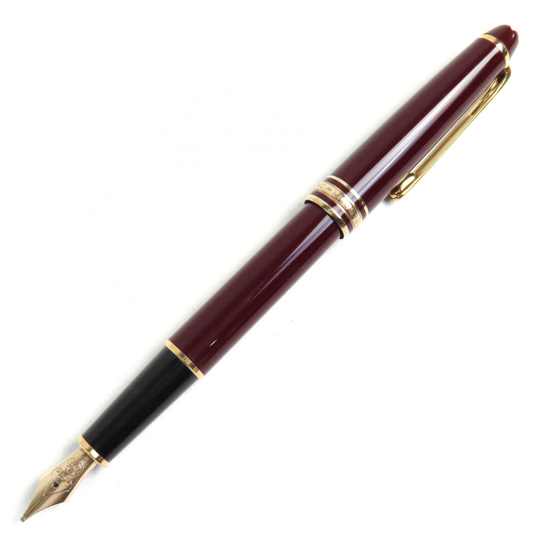 Very Good MONTBLANC fountain pen Meisterstck Classic white star Bordeaux gold