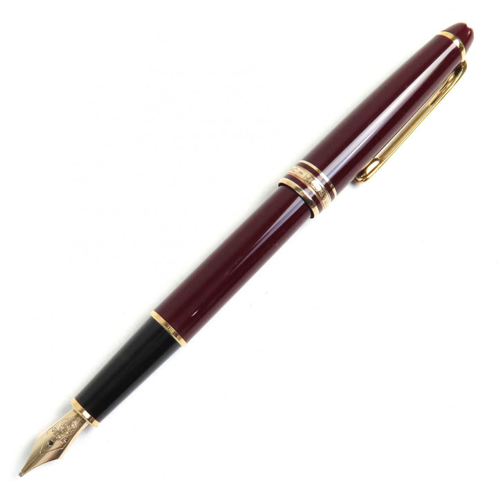 Very Good MONTBLANC fountain pen Meisterstck Classic white star Bordeaux gold