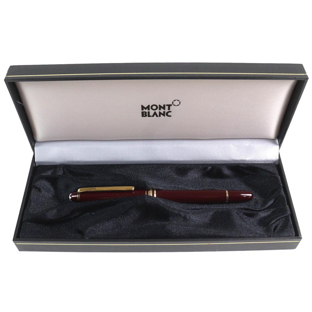 Very Good MONTBLANC fountain pen Meisterstck Classic white star Bordeaux gold