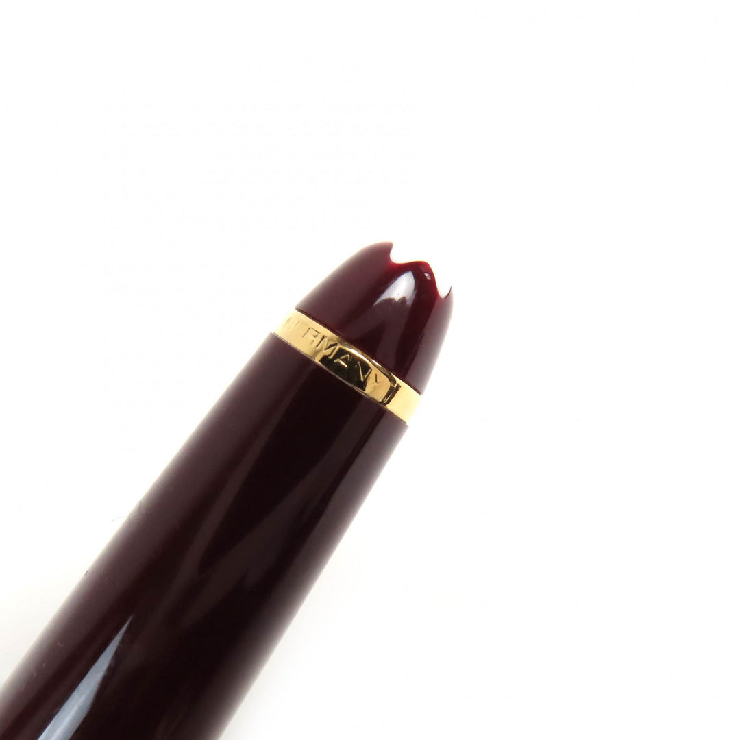 Very Good MONTBLANC fountain pen Meisterstck Classic white star Bordeaux gold