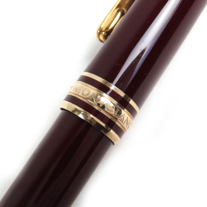Very Good MONTBLANC fountain pen Meisterstck Classic white star Bordeaux gold