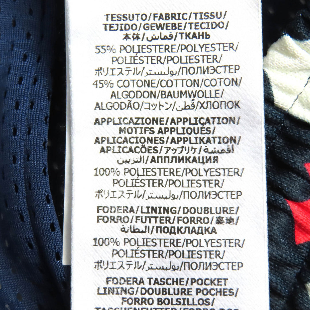 Pristine GUCCI Shorts All-over pattern shorts Navy white red polyester mens XS