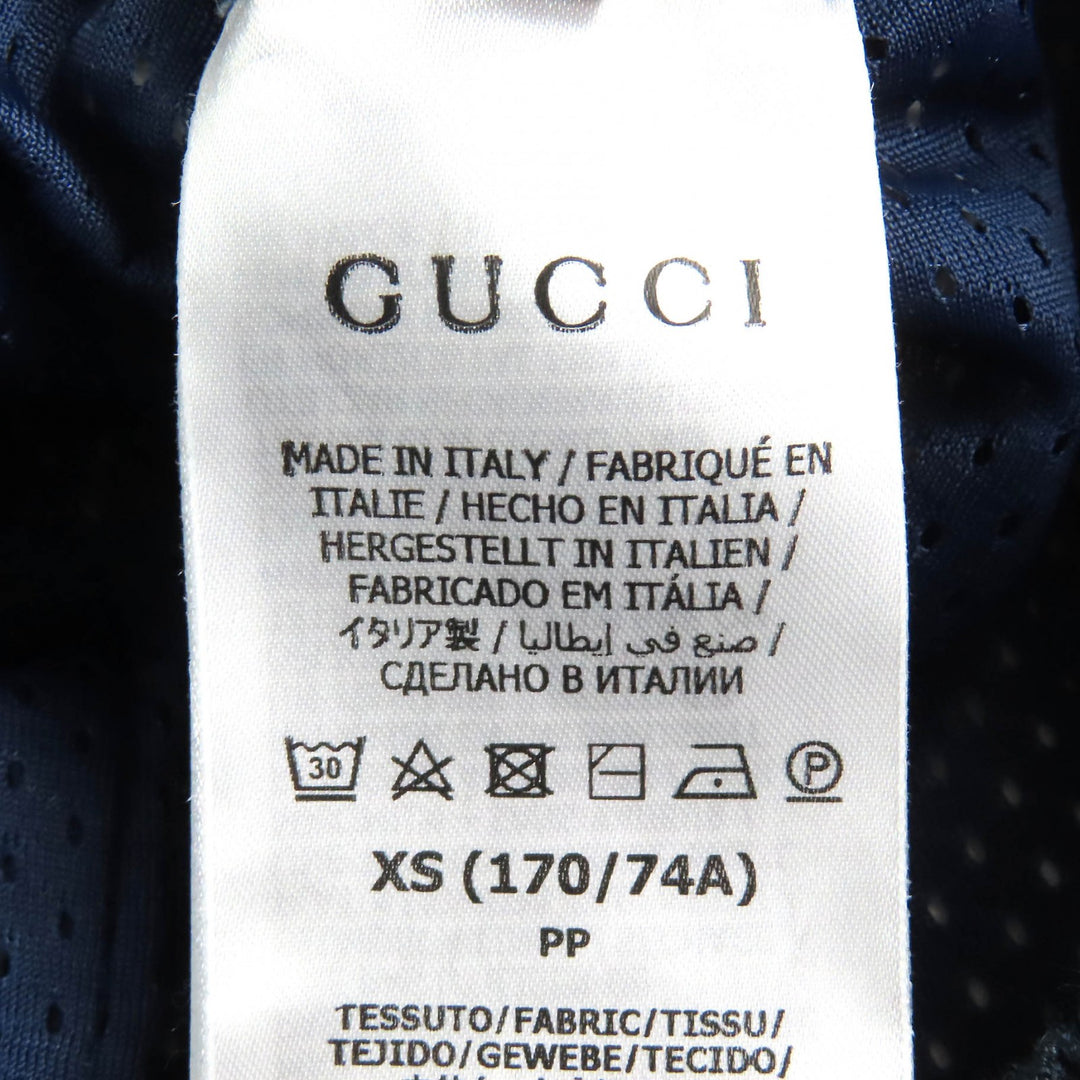 Pristine GUCCI Shorts All-over pattern shorts Navy white red polyester mens XS