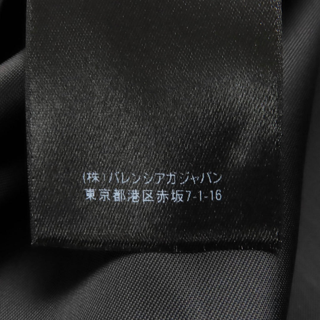 BALENCIAGA coat SHIFTED COAT Charcoal gray black cashmere mens 46 595272