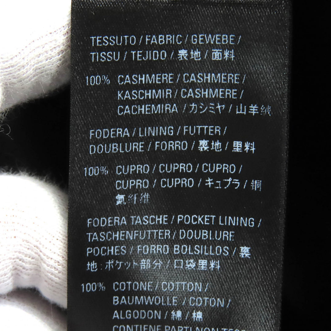 BALENCIAGA coat SHIFTED COAT Charcoal gray black cashmere mens 46 595272