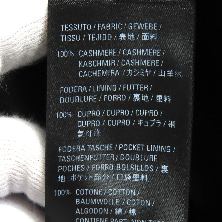BALENCIAGA coat SHIFTED COAT Charcoal gray black cashmere mens 46 595272