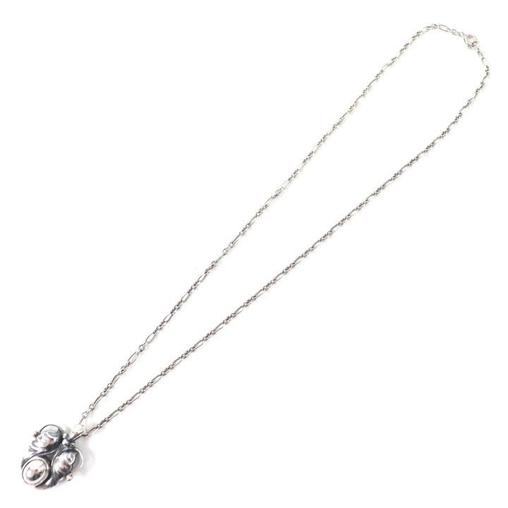 Great Georg Jensen Necklace ear pendant Silver SV925 Women 1994