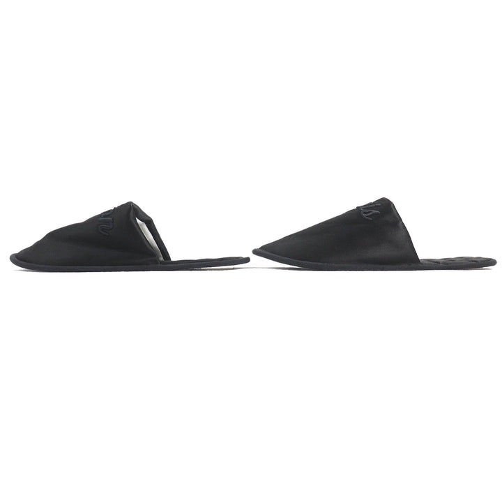 Excellent LOUIS VUITTON Other shoes Logo Embroidered Satin Slippers Room Shoes