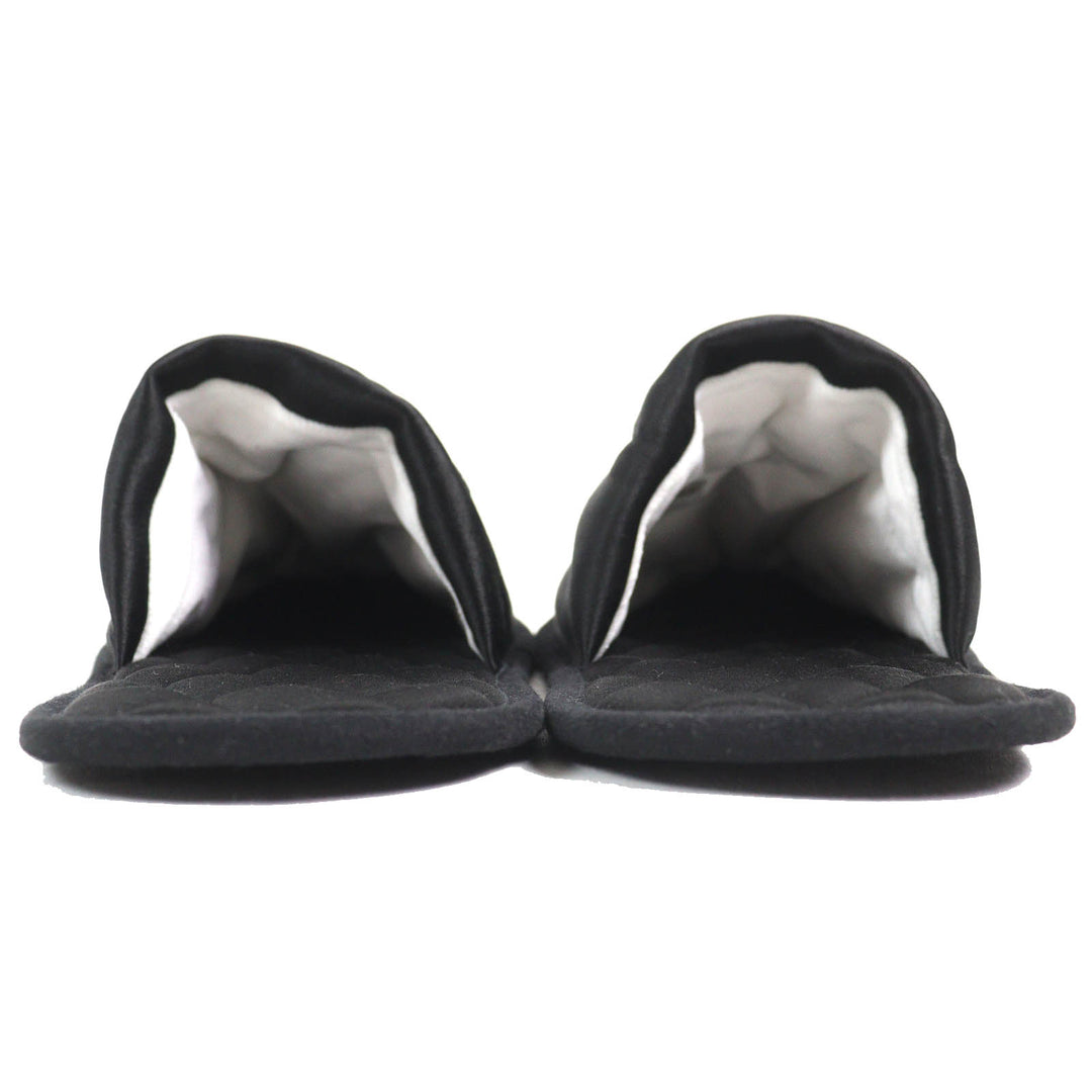 Excellent LOUIS VUITTON Other shoes Logo Embroidered Satin Slippers Room Shoes