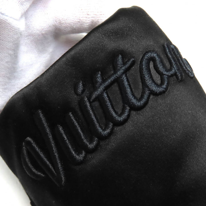 Excellent LOUIS VUITTON Other shoes Logo Embroidered Satin Slippers Room Shoes