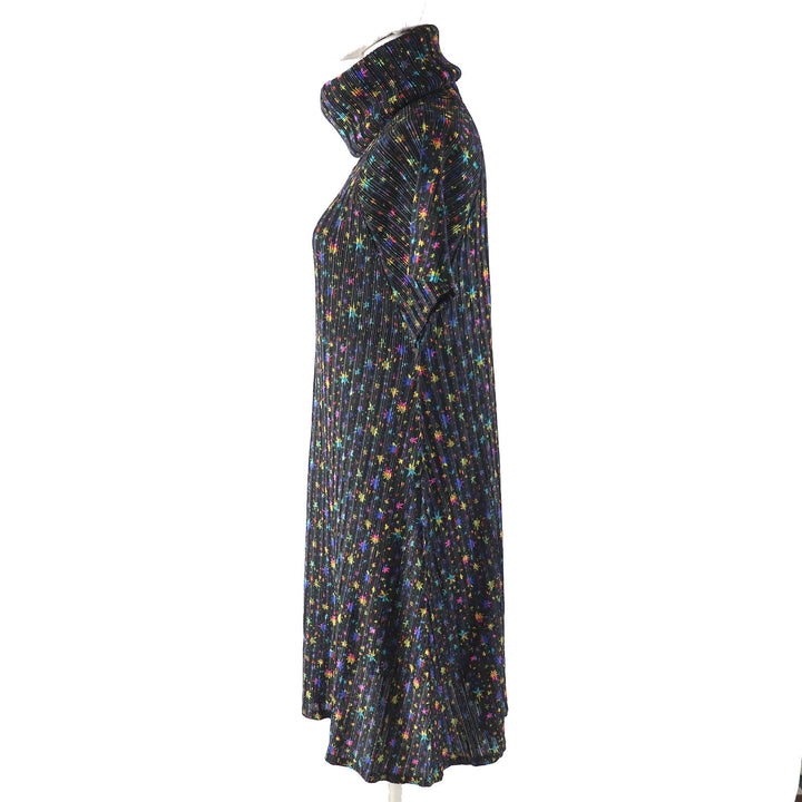 Excellent PLEATS PLEASE one piece Star pattern, all-over print, with snood