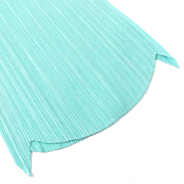 Excellent PLEATS PLEASE skirt Hem design: Long Light green polyester Women 4