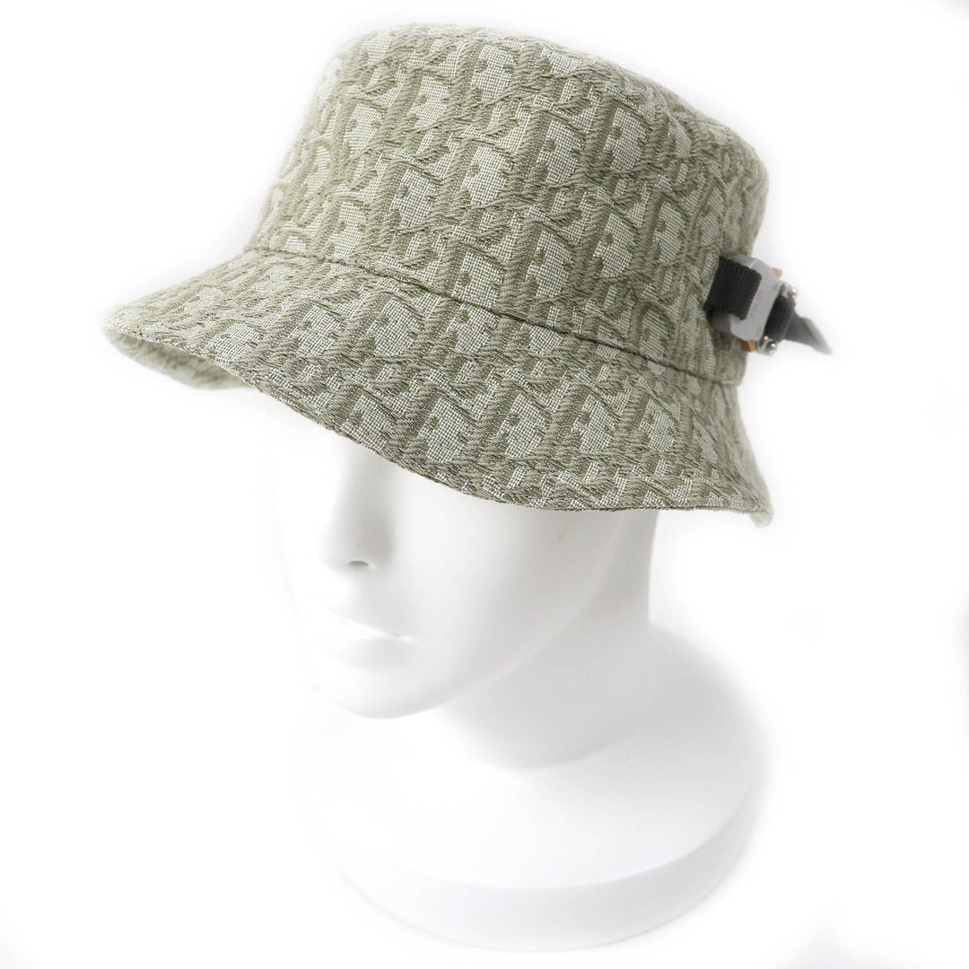 Great DIOR hat Oblique all-over print jacquard bucket hat mens S 293C906J5763