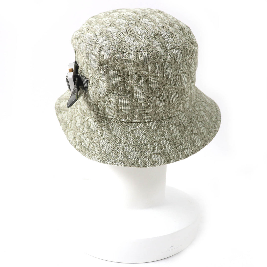 Great DIOR hat Oblique all-over print jacquard bucket hat mens S 293C906J5763