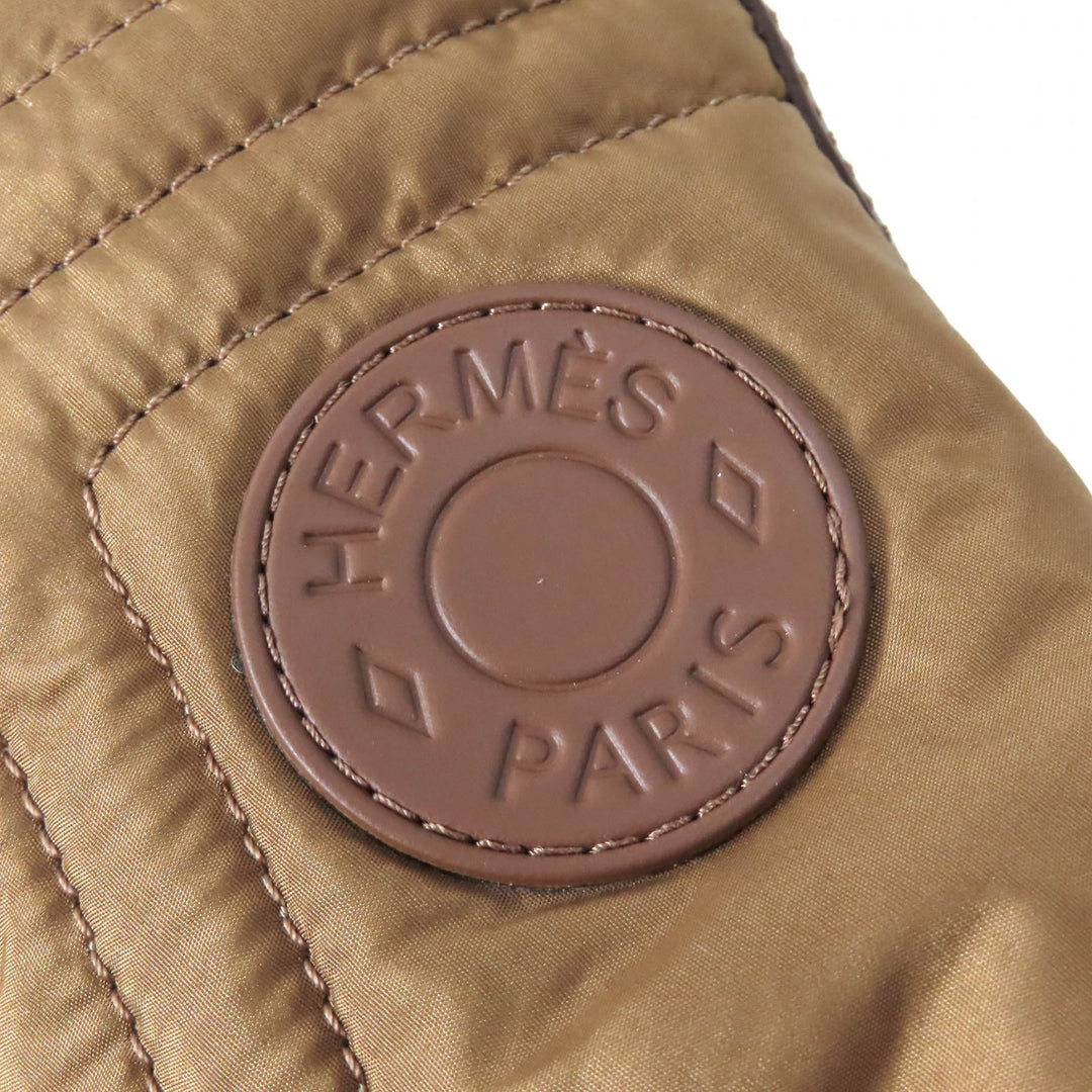 Great HERMES short boots fresh Logo Patch Leather Lace-Up Women 36