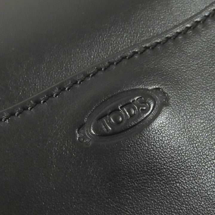 TOD’S Shoulder Bag Cross body KATE Mini logo embossed black×Gold leather