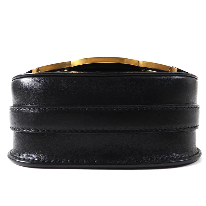 TOD’S Shoulder Bag Cross body KATE Mini logo embossed black×Gold leather