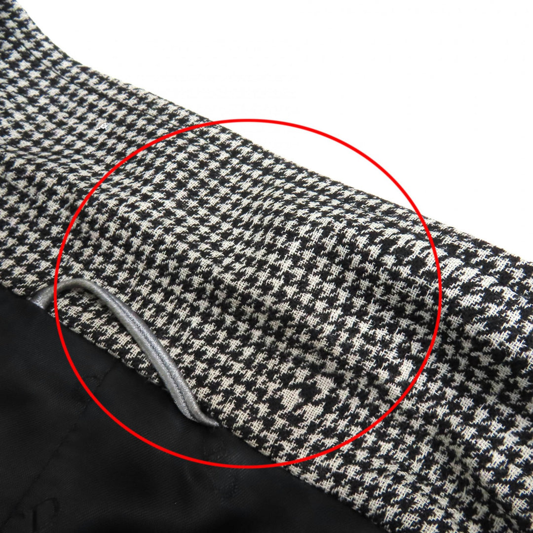 DIOR coat CD logo belt with houndstooth pattern long wool mens 44 933C307A4602