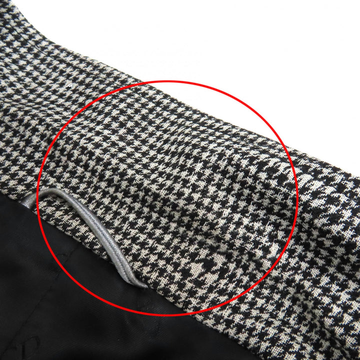 DIOR coat CD logo belt with houndstooth pattern long wool mens 44 933C307A4602