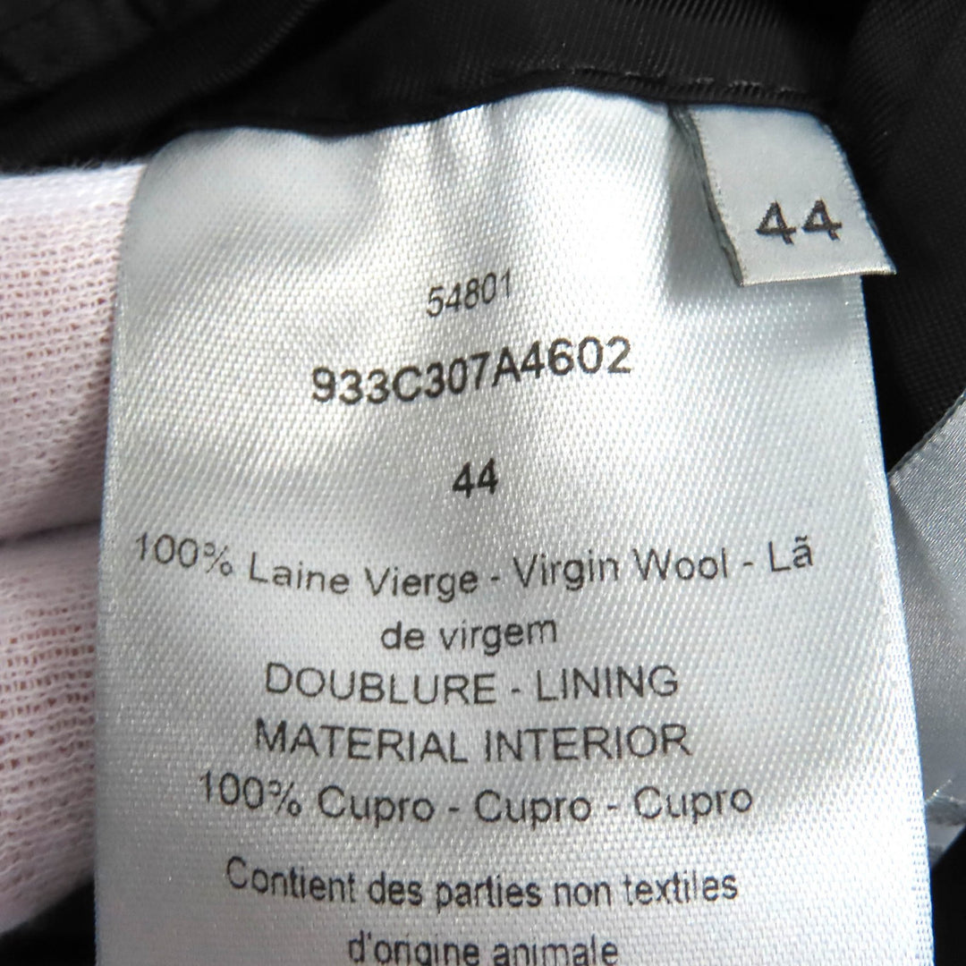 DIOR coat CD logo belt with houndstooth pattern long wool mens 44 933C307A4602