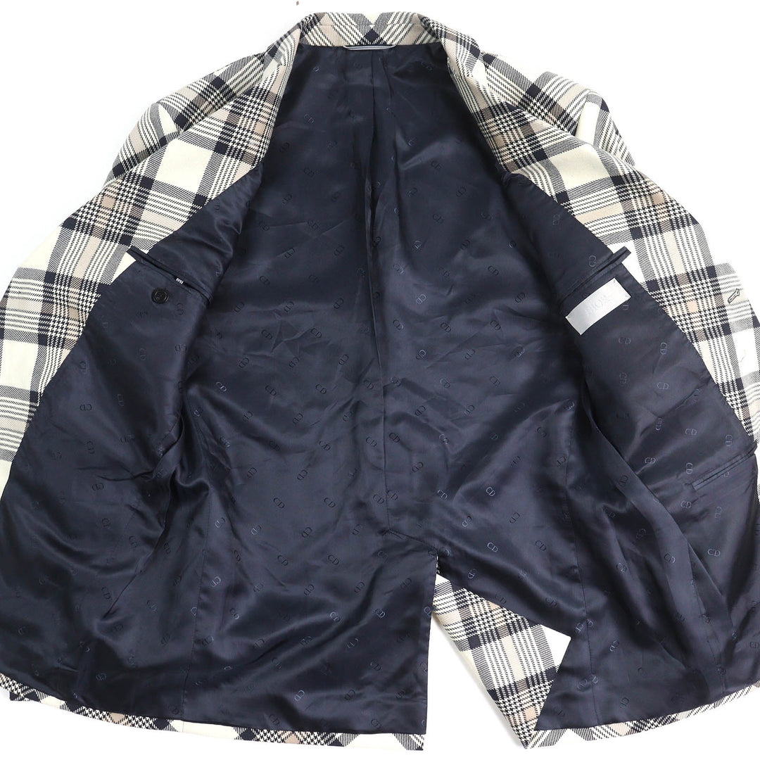 Excellent DIOR tailored jacket Pattern Peak Lapel Single mens 50 293C284A5572