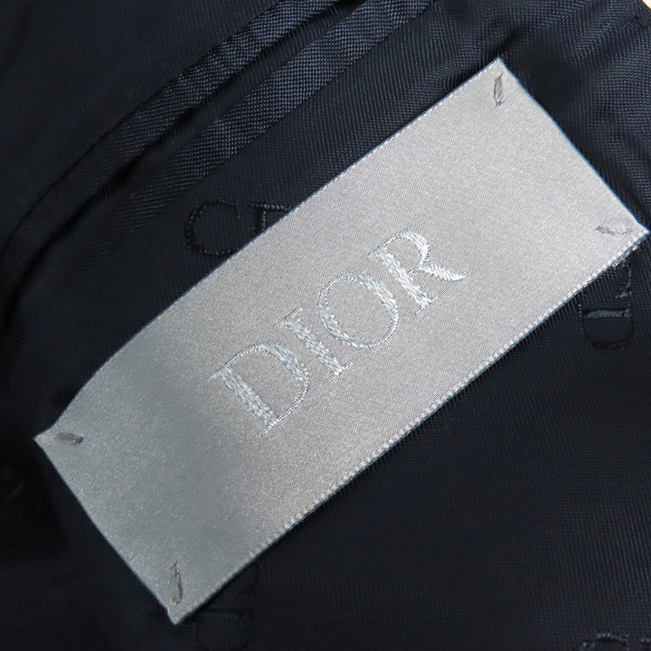 Excellent DIOR tailored jacket Check Pattern Peak Lapel Single mens 50 293C284A5572