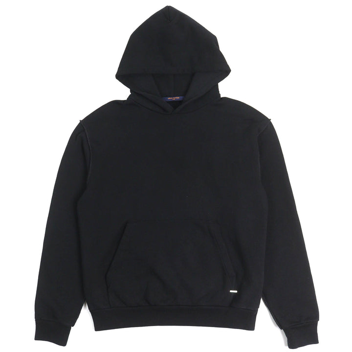 Great LOUIS VUITTON Parker Staples Edition Logo Pullover Hoodie black cotton Men S