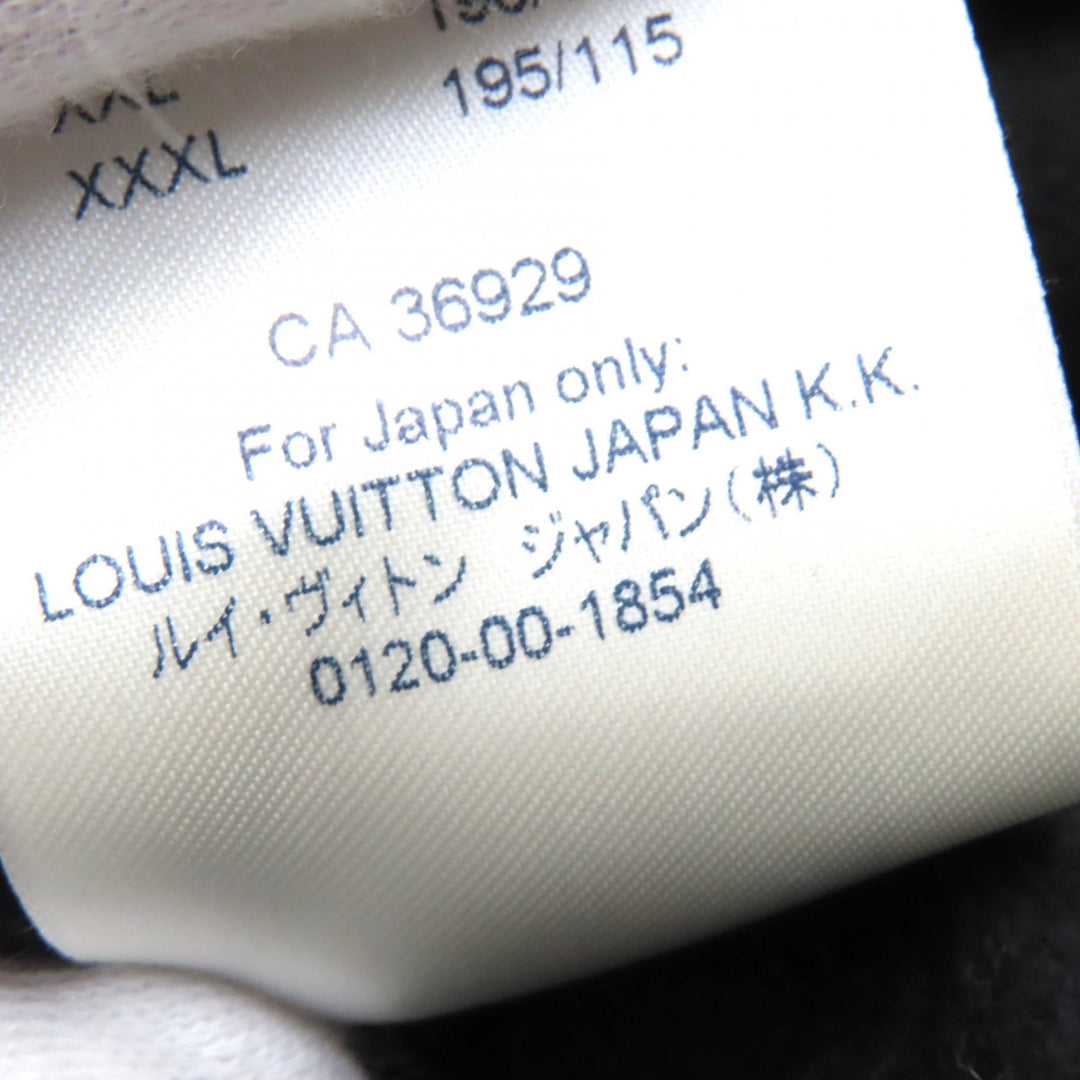 Great LOUIS VUITTON Parker Staples Edition Logo Pullover Hoodie black cotton Men S