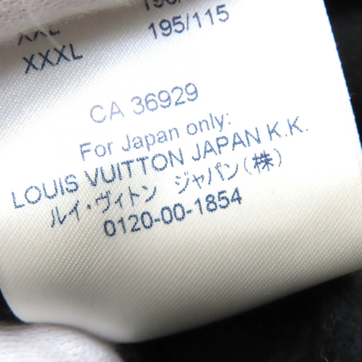 Great LOUIS VUITTON Parker Staples Edition Logo Pullover Hoodie black Men S