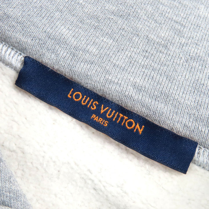 Great LOUIS VUITTON Parker Neon Working Man Logo pullover hoodie gray cotton Men S