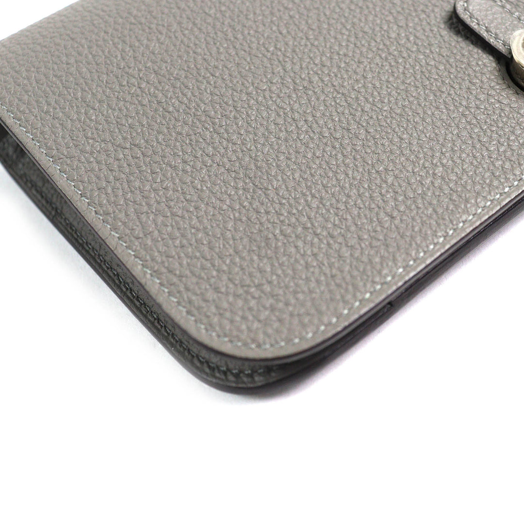 Pristine HERMES Purse Dogon GM Duo Togo Leather mens