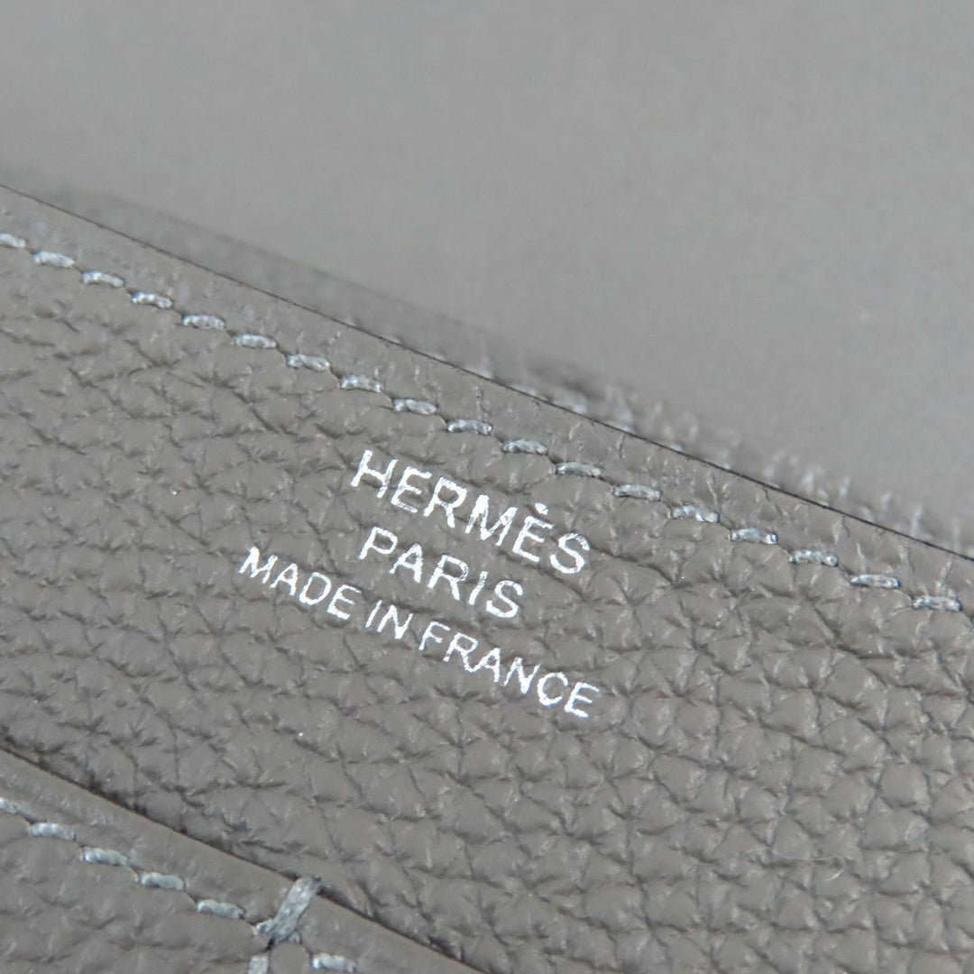 Pristine HERMES Purse Dogon GM Duo Togo Leather mens