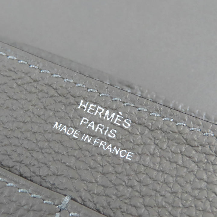 Pristine HERMES Purse Dogon GM Duo Togo Leather mens
