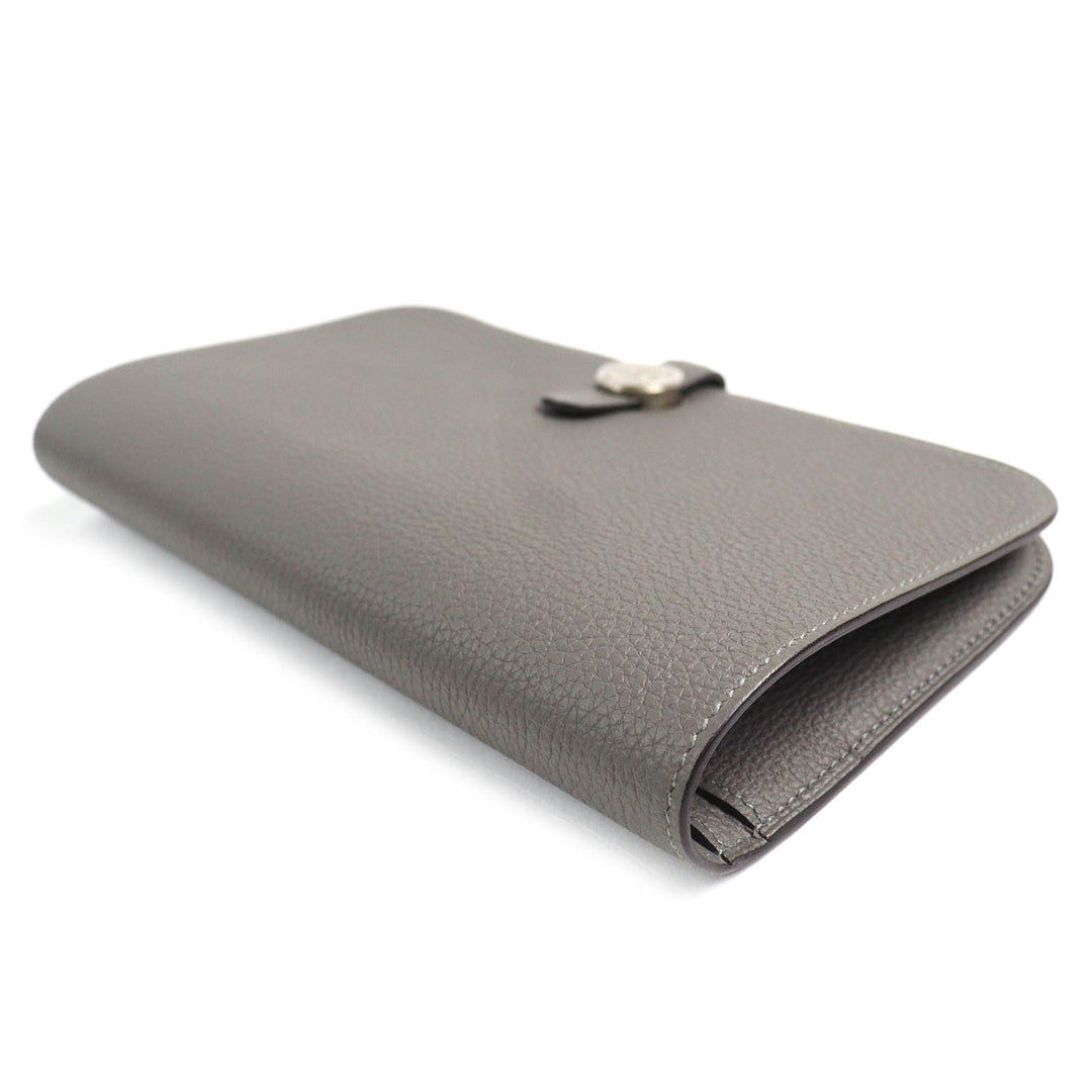 Pristine HERMES Purse Dogon GM Duo Togo Leather mens