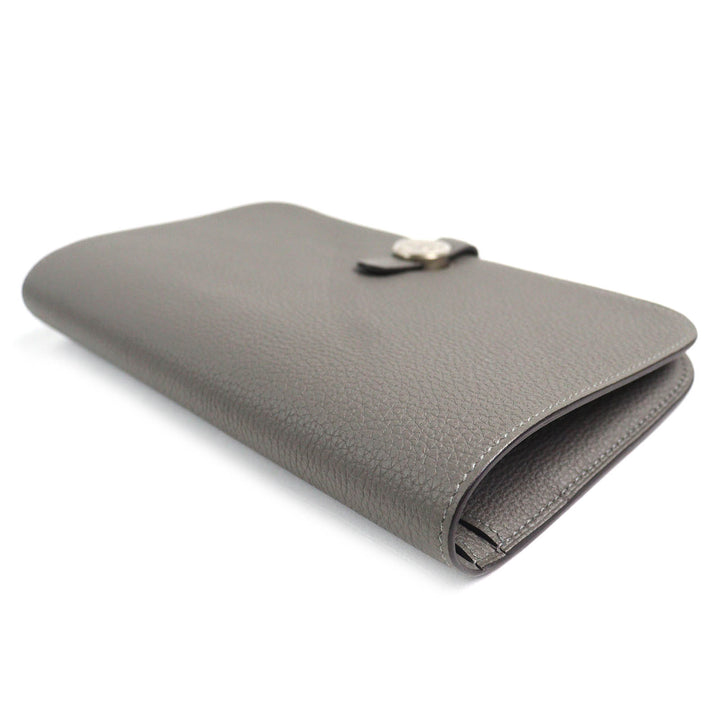 Pristine HERMES Purse Dogon GM Duo Togo Leather mens