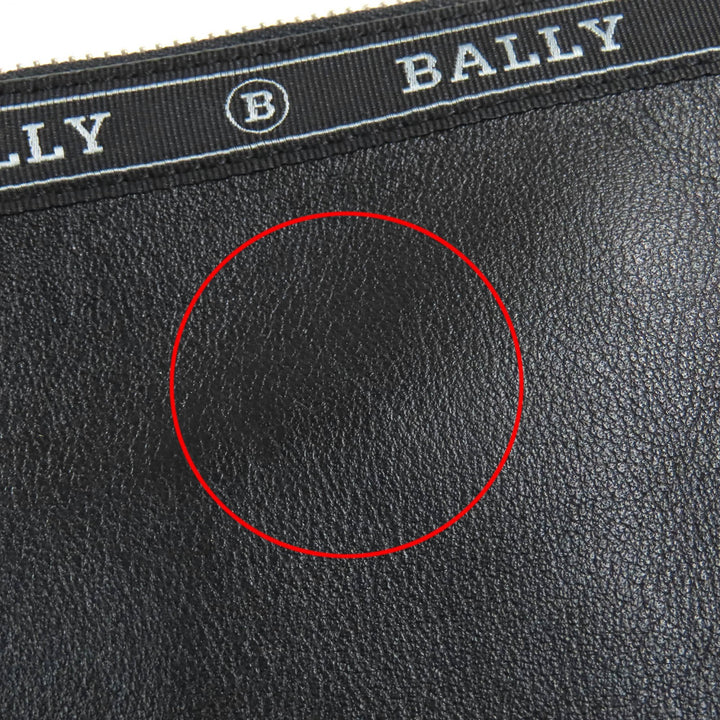 Excellent BALLY Clutch bag HARTLAND Bally leather business bag with wristlet