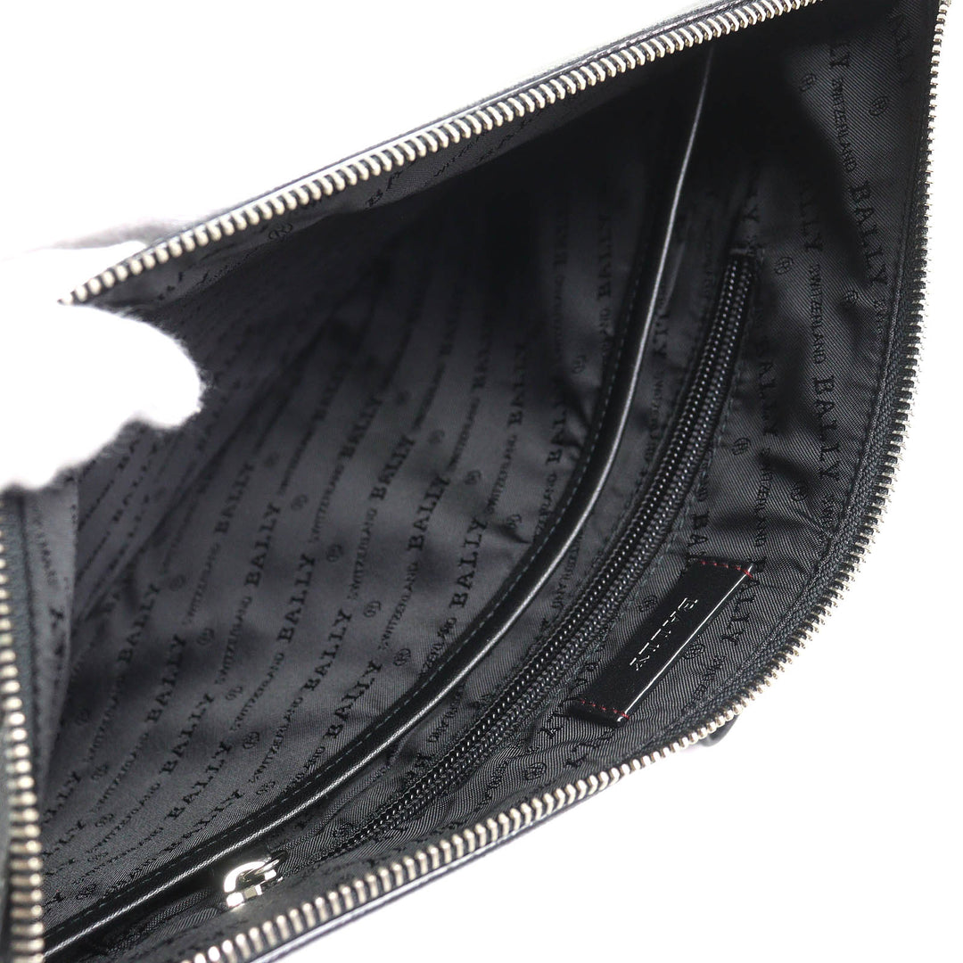 Excellent BALLY Clutch bag HARTLAND Bally leather business bag with wristlet