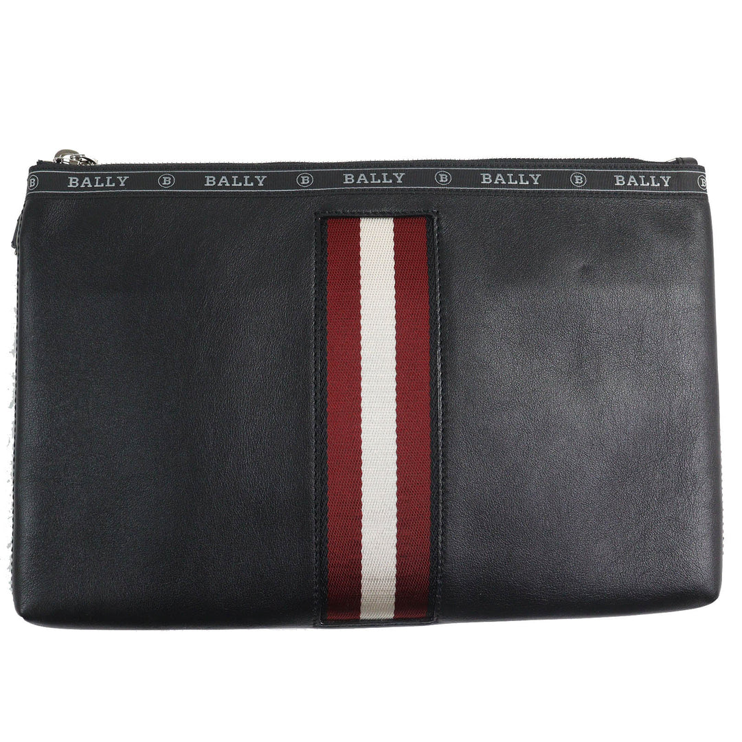 Excellent BALLY Clutch bag HARTLAND Bally leather business bag with wristlet