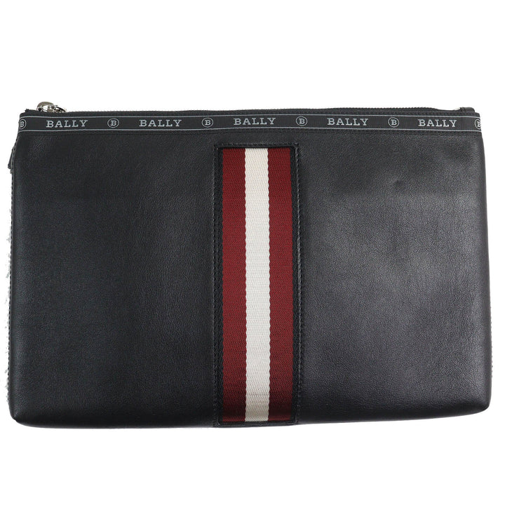 Excellent BALLY Clutch bag HARTLAND Bally leather business bag with wristlet