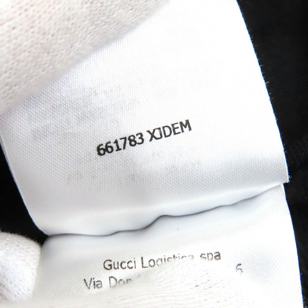 Excellent GUCCI Parker Oversized GG embossed GG logo jersey jacquard black Women XS 661783