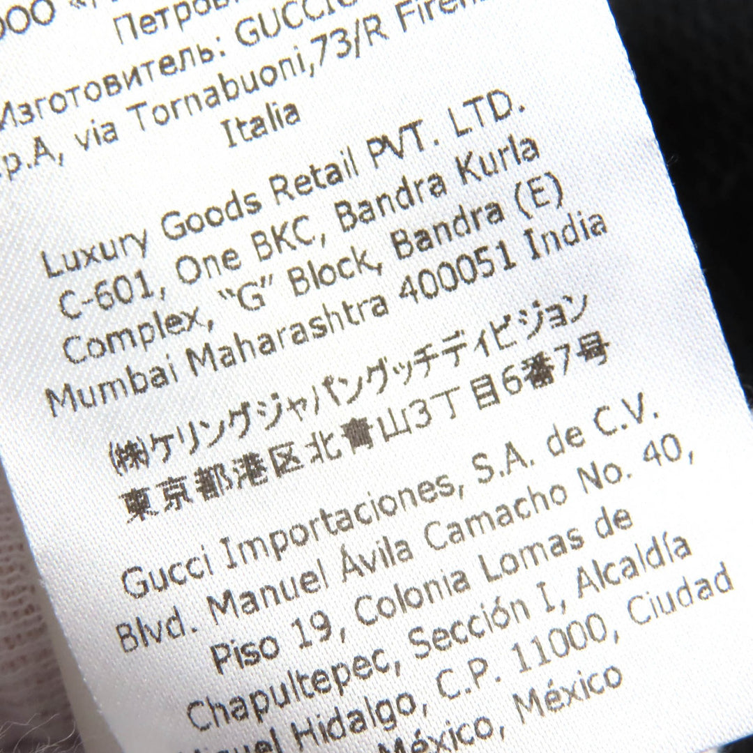 Excellent GUCCI Parker Oversized GG embossed GG logo jersey jacquard black Women XS 661783