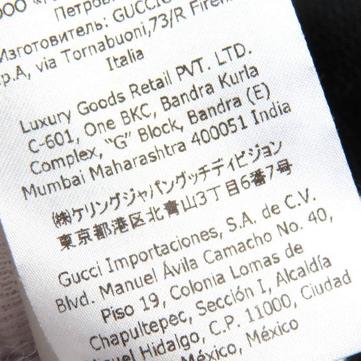 Excellent GUCCI Parker Oversized GG embossed GG logo jersey jacquard black Women XS 661783