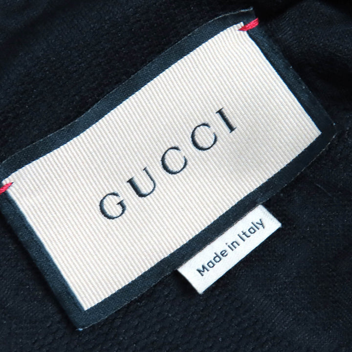 Excellent GUCCI Parker Oversized GG embossed GG logo jersey jacquard black Women XS 661783