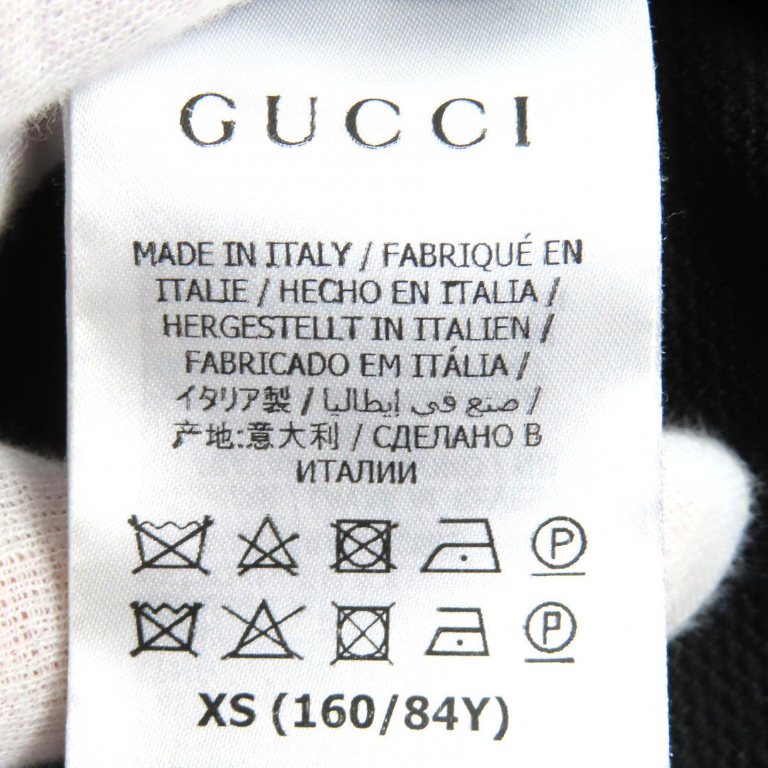 Excellent GUCCI Parker Oversized GG embossed GG logo jersey jacquard black Women XS 661783